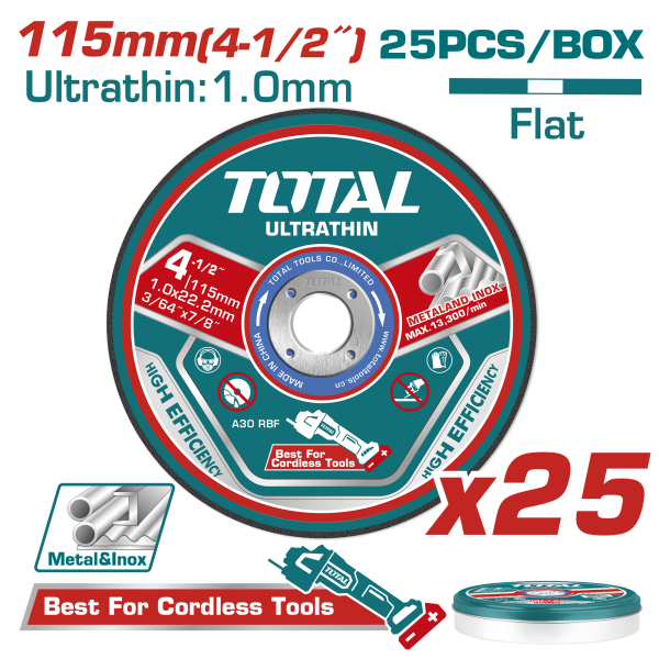 Ultra-thin metal cutting disc set - TAC11011525