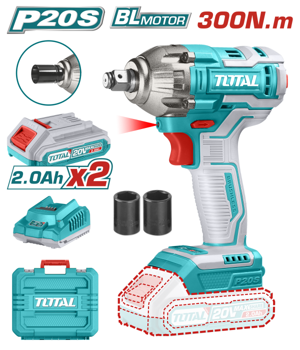 Lithium-Ion impact wrench - TIWLI2038