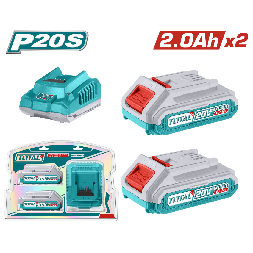 P20S Lithium-Ion battery and charger kit - TFBCPK1222