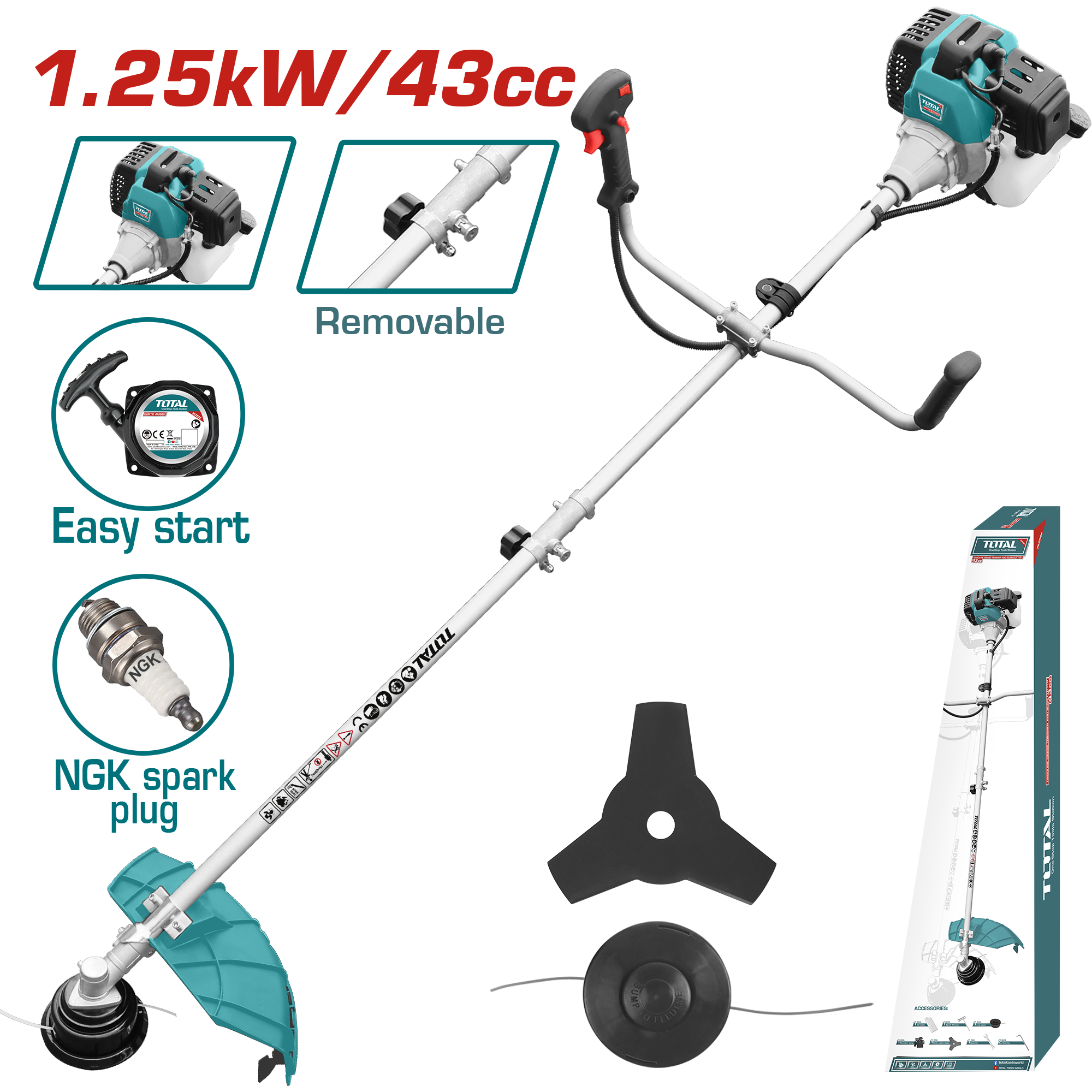 Gasoline grass trimmer and bush cutter - TP5434421